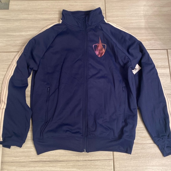 Disney Tops - NWT Hard to Find Disney Parks 50th Anniversary navy full zip sweat jacket medium